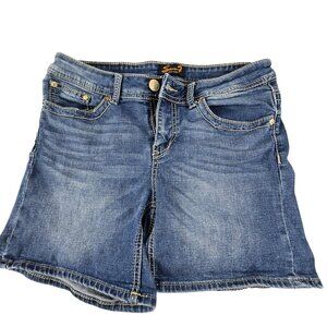 Seven7 Womens Shorts Denim Jeans Size 10 With Back Pocket Detail JH1789